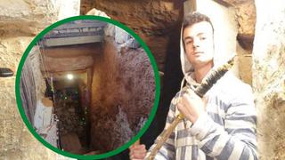 Un joven discutió con sus padres, empezó a cavar un hoyo y ahora tiene una “cueva de lujo”