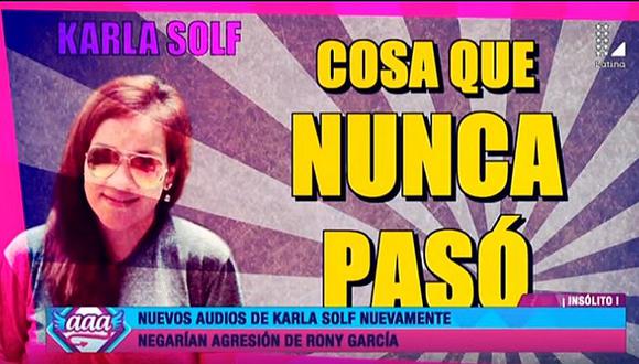 Este nuevo y escalofriante audio de Karla Solf podría salvar a Ronny García (VIDEO)