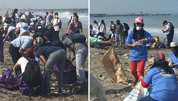 Recogen más de 10 toneladas de basura de playa del Callao