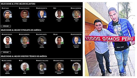 ​Paolo Guerrero: los pasos para votar por el depredador para mejor futbolista