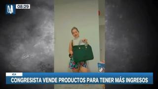 Congresista Tania Ramírez ofrece carteras, maquillaje y ollas en Tik Tok