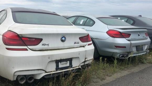 Más de 3.000 autos BMW completamente nuevos están abandonados y oxidándose al aire libre en Vancouver. (Foto: Supercar.Fails.)