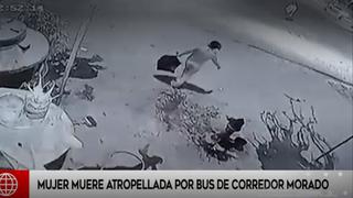 Madre de familia murió atropellada por bus del Corredor Morado en SJL