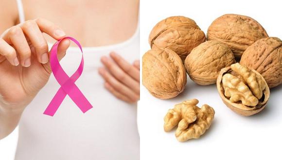 Consumo de nueces ayudan a combatir el cáncer de mama