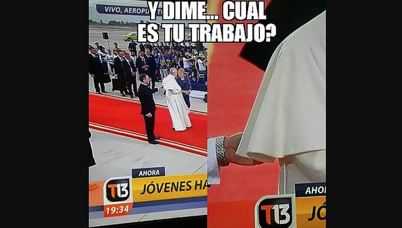 ​Papa Francisco y los memes que le hicieron los chilenos tras llegar a su país