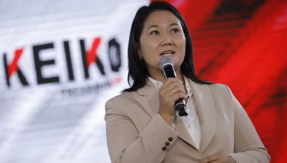 Keiko Fujimori indicó que no distraerá su atención del conteo de votos, ante pedido fiscal para que se le dicte prisión preventiva (Foto: Joel Alonzo/ @photo.gec)