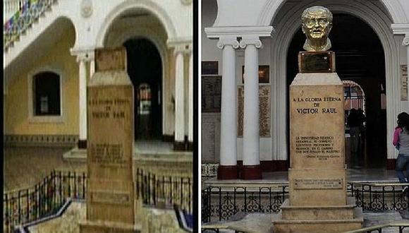​UNFV: Denuncian robo de busto de Haya de la Torre en local central [VIDEO]