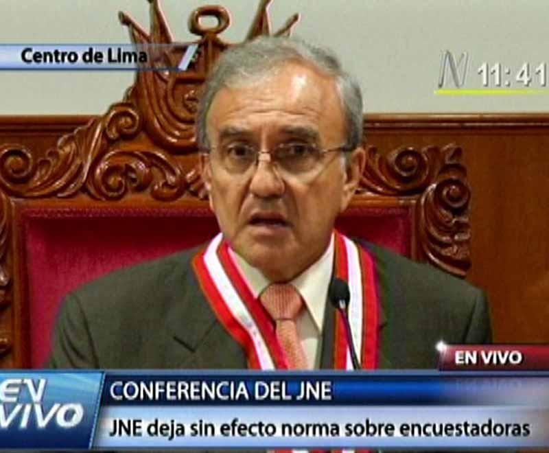JNE anula polémico reglamento sobre encuestadoras 