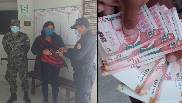 Cajamarca: militar honrado devuelve billetera con 1000 soles a madre de familia. (Foto: Ministerio de Defensa)