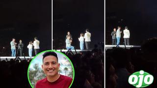 Hermano de Pedro Loli le pidió matrimonio a su novia en concierto de Grupo 5 y la reacción de ella se vuelve viral