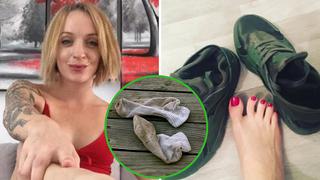 Mujer gana más de 100 mil dólares por vender medias y zapatos usados por ella