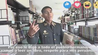 Policía peruano se vuelve famoso con su rap sobre libros (VIDEO)