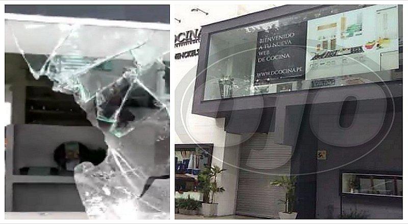 Delincuentes roban a combazos 30 mil soles en electrodomésticos en Miraflores (VIDEO)