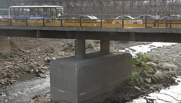 Contraloría exige a Lima reanudar trabajos en el puente Bella Unión