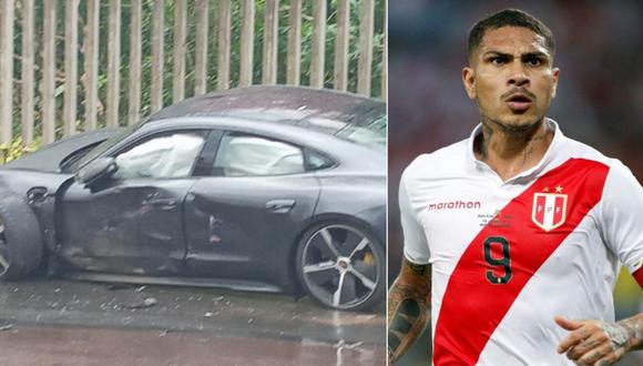 Paolo Guerrero  estuvo involucrado el pasado miércoles en un accidente automovilístico en Porto Alegre. Foto: composición