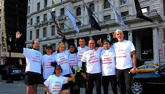 Peruanos en maratón de NYC piden devolución de bienes a Yale