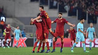 ​Roma golea 3-0 al Barcelona y lo elimina de la Champions