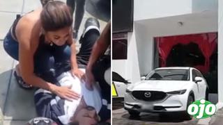 Karen Dejo protagoniza accidente automovilístico y deja una persona herida