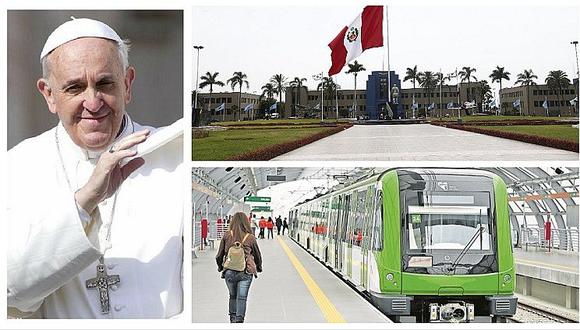 Accesos y líneas del Metro de Lima para llegar a la misa del papa Francisco