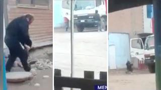 Roban camión de gaseosas y disparan a policía en retiro (VIDEO)