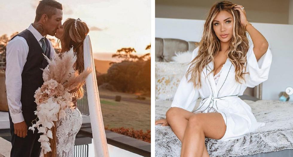 Paula Manzanal regresó al Perú para que su familia conozca a su flamante esposo web ojo | OJO