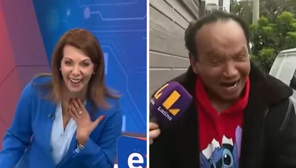 Melcochita sorprendió a Maritere Braschi con graciosa broma en vivo. (Foto: captura Latina TV)
