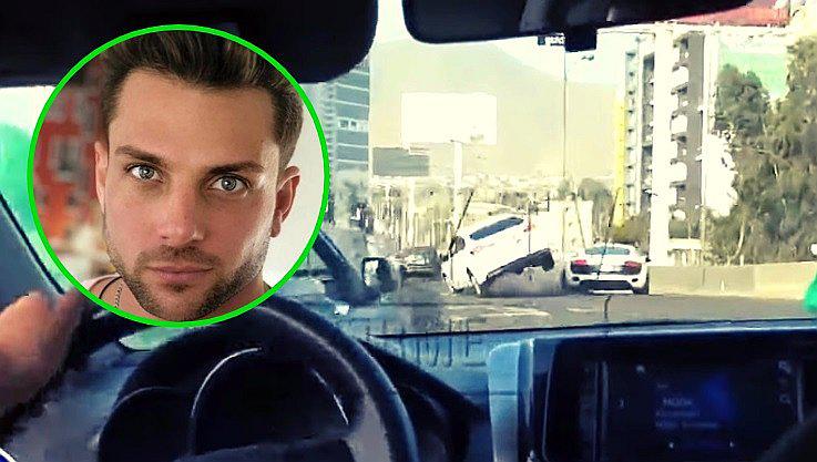 ​Nicola Porcella: captan en video el preciso momento del choque al auto del excapitán de EEG