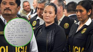 Keiko Fujimori y su emotivo mensaje desde la prisión tras marcha en su apoyo (FOTO)