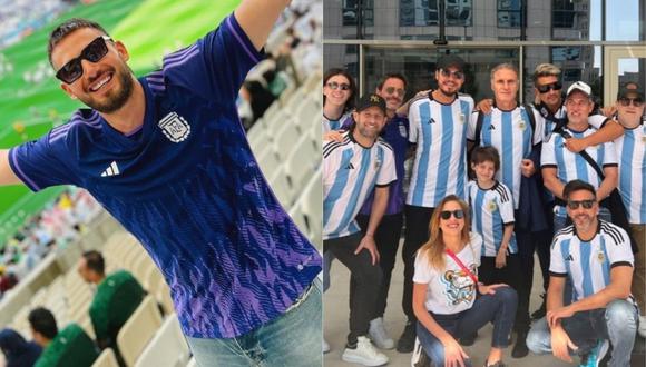 Marcelo Tinelli, Juan Pablo Sorín y más famosos argentinos disfrutaron desde el estadio el debut de la albiceleste en Qatar 2022. (Foto: Instagram)