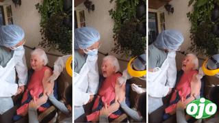 Abuelita se vuelve viral al gritar groserías mientras recibe vacuna COVID-19 | VIDEO