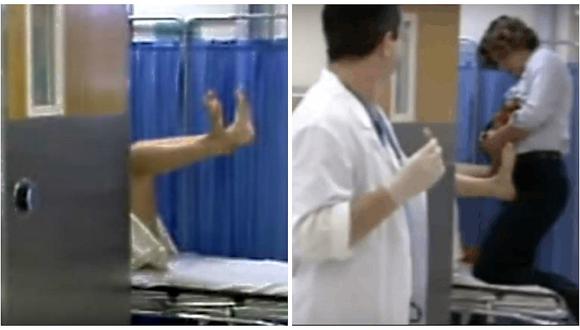YouTube: Médico atrapa a bebé que salió volando cuando su madre dio a luz [VIDEO]