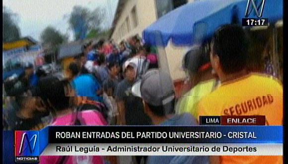 Universitario vs Sporting Cristal: Delincuentes roban entradas para el partido 