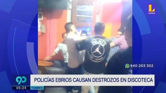 En las imágenes difundidas por el matinal, se observa como los presentes intentan separarlos y evitar que los golpes pasen a mayores. (Foto captura: Latina)