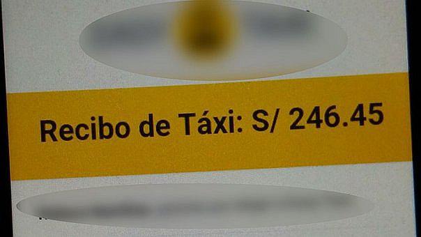 Facebook: Empresa de taxi cobra S/. 246 por corto recorrido y sorprende a mujer