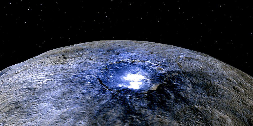 ​Detectan decenas de volcanes de hielo en el planeta enano Ceres