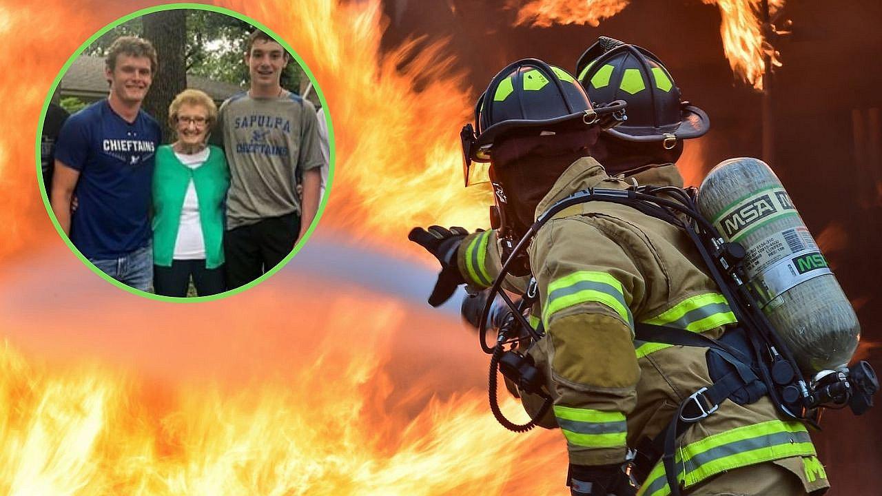 Cuatro adolescentes salvan a abuelita de morir en incendio en su casa | VIDEO