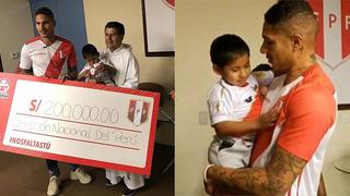 Paolo Guerrero tuvo un notable gesto con el niño símbolo de la Teletón 2018 (VIDEO)