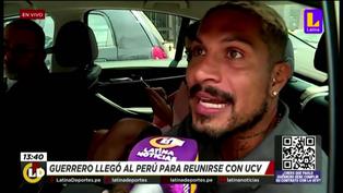 Paolo Guerrero no quiere más problemas y confirma reunión con Richard Acuña: “vengo para conversar” (VIDEO)