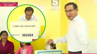 Presidente Martín Vizcarra realizó su voto en Moquegua (VIDEO)
