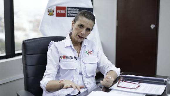 Hania Pérez de Cuéllar, ministra de Vivienda, Construcción y Saneamiento. (Foto: GEC / Julio Reaño)