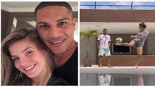 ¡Paolo Guerrero y Thaisa Leal son puro amor! Brasilera demuestra sus dotes con la pelota (VIDEO)