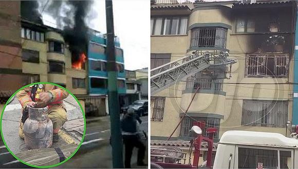 ​Incendio consume edificio en plena avenida Aviación en San Borja (VÍDEO)