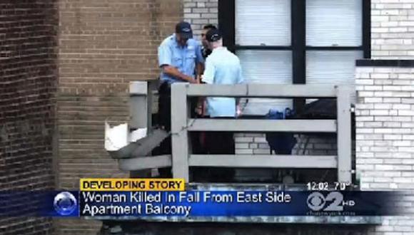 Mujer muere en su primera cita tras caer de balcón [VIDEO] 
