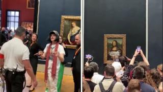 Denuncian al hombre que se hizo pasar por abuelita para lanzar una tarta a la Gioconda | VIDEO