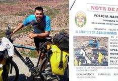 Ciclista argentino desaparece en la ciudad de Cusco 