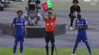 André Carrillo volvió a jugar: el delantero participó del triunfo de Al Hilal