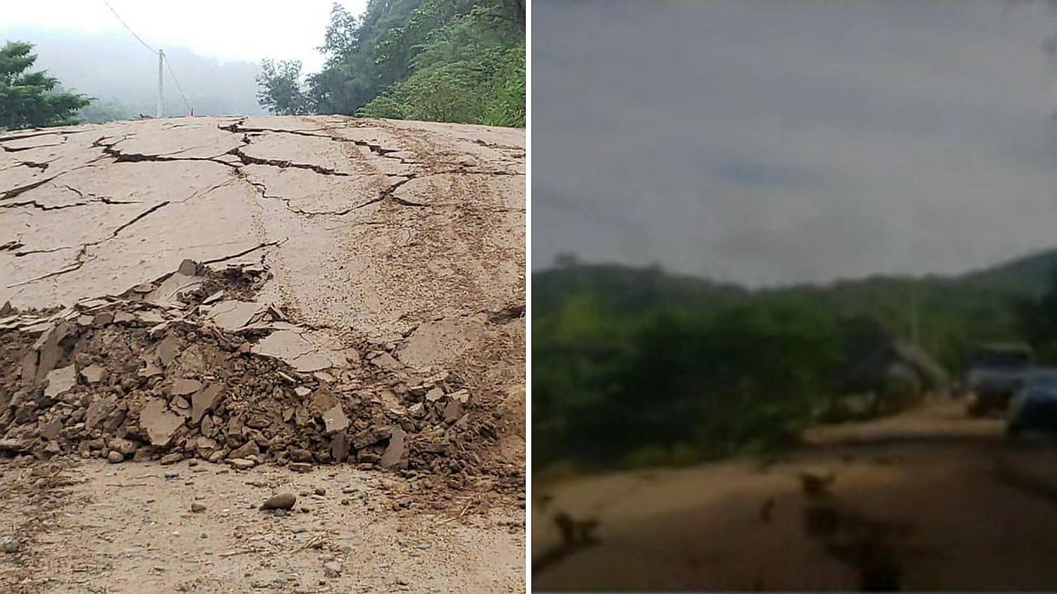 Así quedó la carretera que conectaba Tarapoto con Yurimaguas│FOTOS│VIDEOS