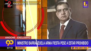 Ministro del Interior, Luis Barranzuela, realizó reunión en su casa por el Día de la Canción Criolla | VIDEO 