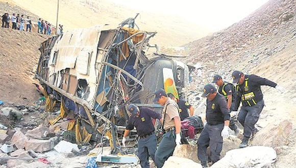 Arequipa: Mueren 14 al caer bus en abismo
