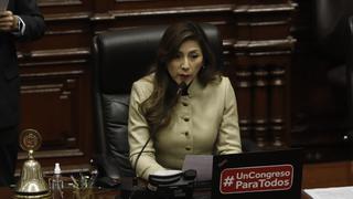 Lady Camones fue censurada como presidenta del Congreso tras difusión de audios con César Acuña